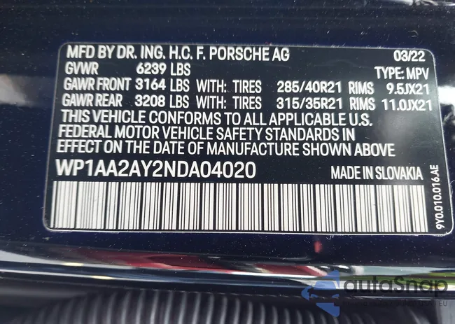 WP1AA2AY2NDA04020: 42577692
