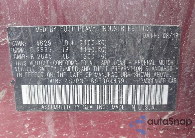 4S3BNEL69F3014591: 42577728