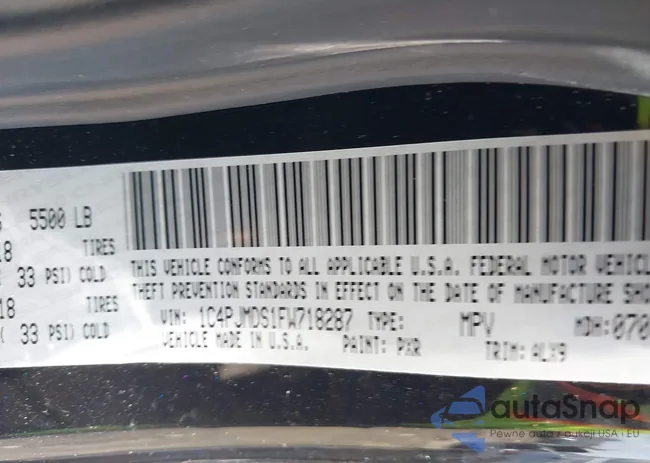 1C4PJMDS1FW718287: 42577775