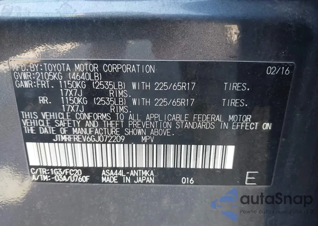 JTMRFREV6GJ072209: 42578046