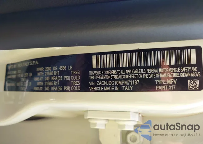 ZACNJDC10MPM71187: 42577144