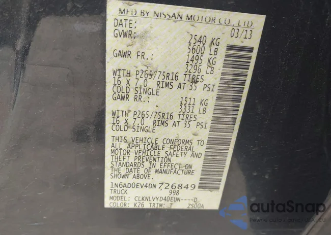 1N6AD0EV4DN726849: 42577190