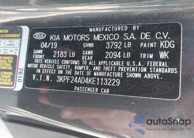 3KPF24AD4KE113229: 42577207