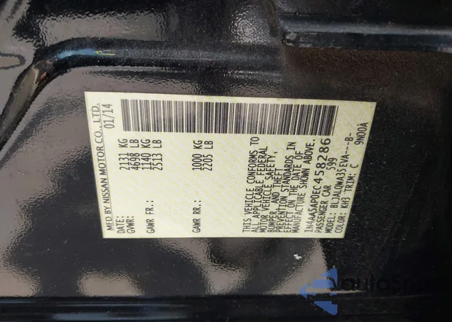 1N4AA5AP0EC458286: 42577374