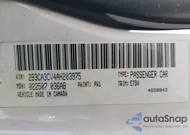 2B3CA3CV4AH203975: 42577451