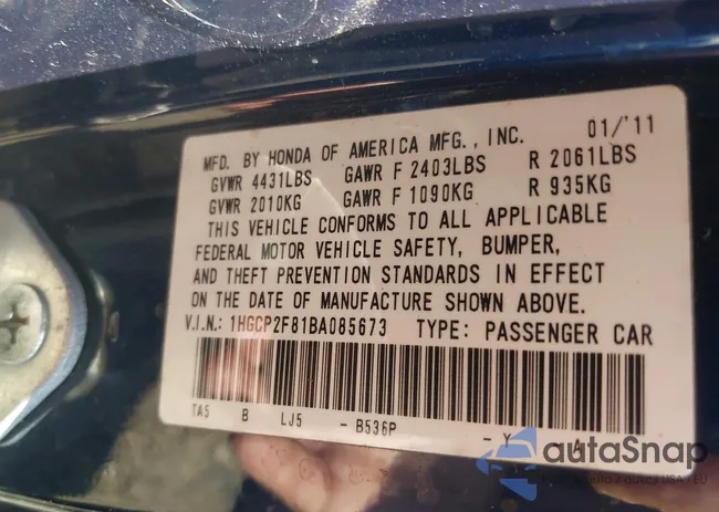 1HGCP2F81BA085673: 42578539