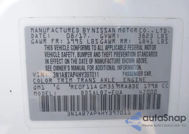 3N1AB7AP4HY397011: 42578735