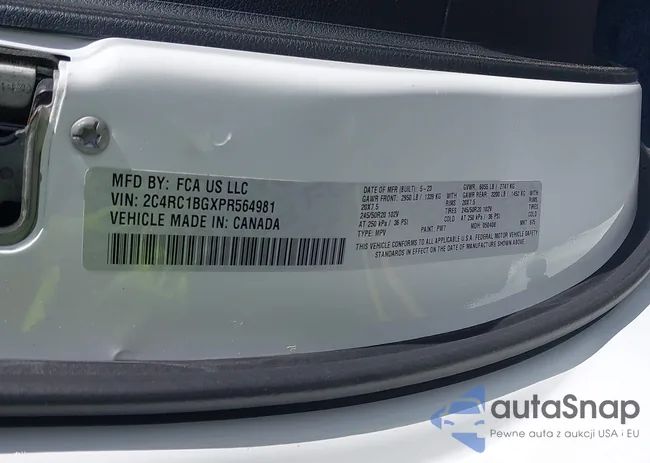 2C4RC1BGXPR564981: 42578938