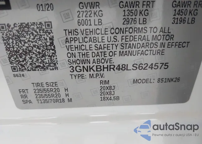 3GNKBHR48LS624575: 42579026