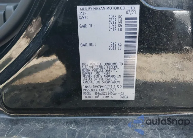 1N4BL4BV7PN421152: 42579040