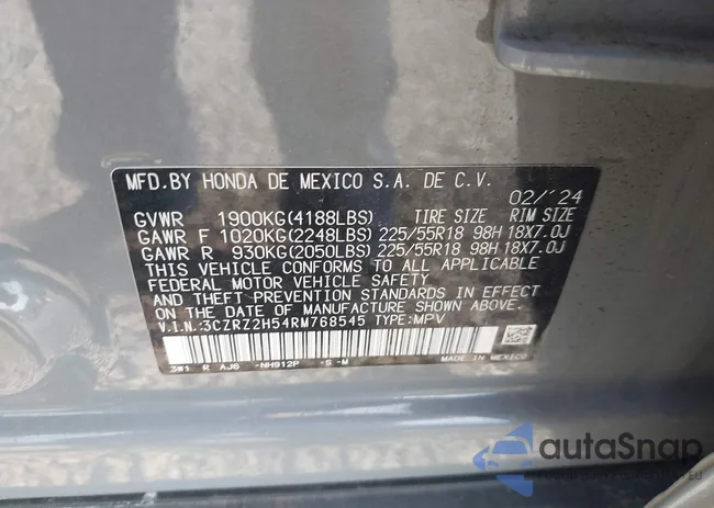 3CZRZ2H54RM768545: 42579051