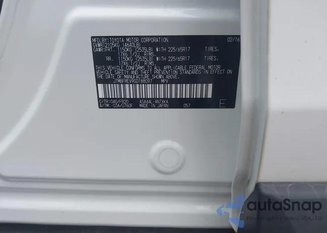 JTMBFREV9GD188097: 42578137