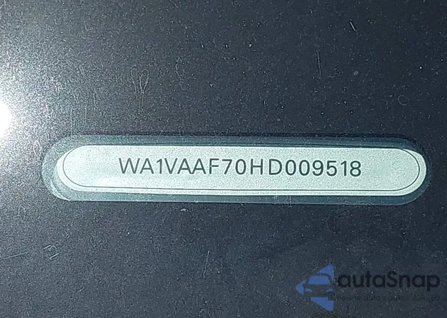 WA1VAAF70HD009518: 42578341