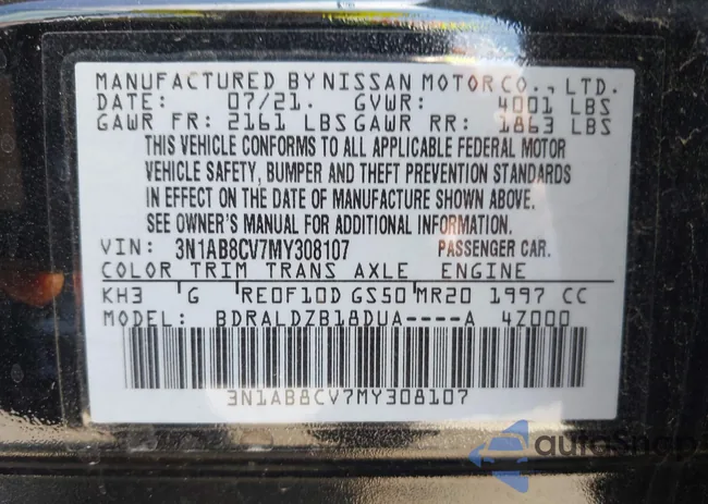 3N1AB8CV7MY308107: 42579579