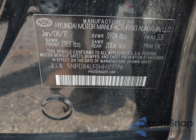 5NPD84LF0HH177776: 42579833