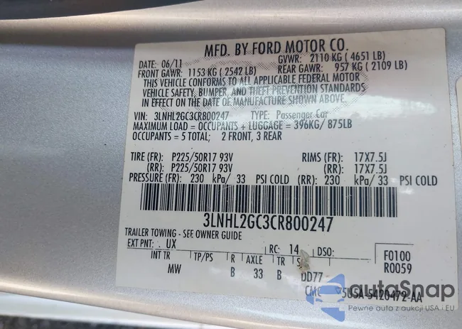 3LNHL2GC3CR800247: 42579906