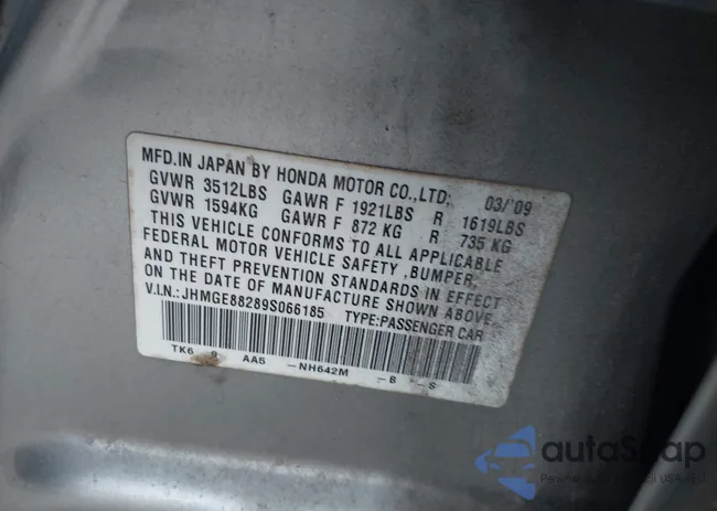 JHMGE88289S066185: 42579986