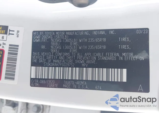 5TDKDRAH7PS029752: 42579095