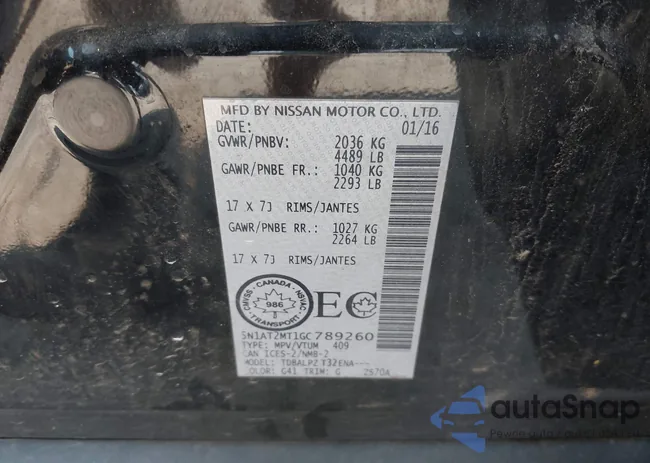 5N1AT2MT1GC789260: 42579155