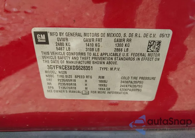 3GYFNCE3XDS628351: 42579185