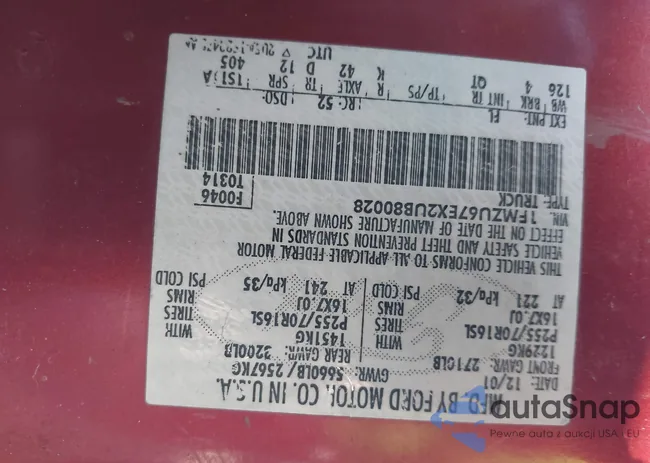 1FMZU67EX2UB80028: 42579193