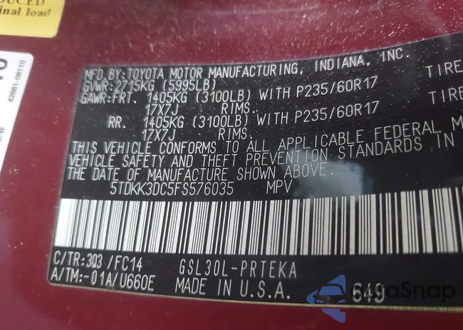 5TDKK3DC5FS576035: 42579218