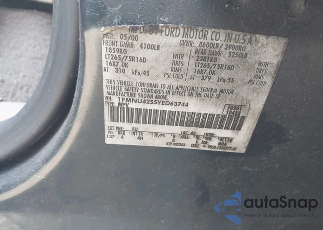 1FMNU42S5YED63744: 42581052