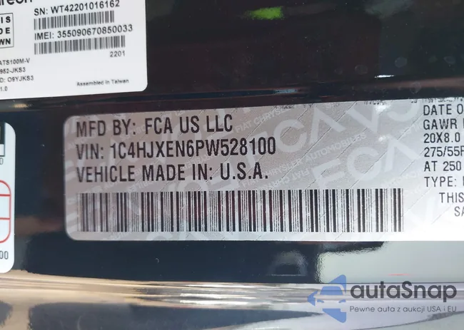 1C4HJXEN6PW528100: 42580288