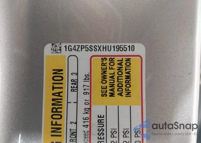 1G4ZP5SSXHU195510: 42580349