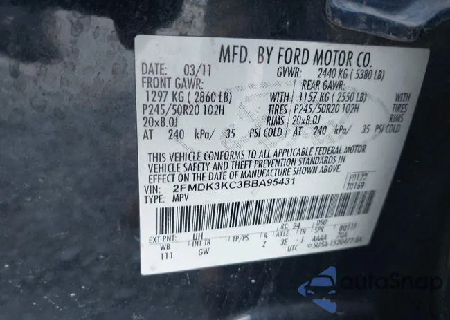 2FMDK3KC3BBA95431: 42580467