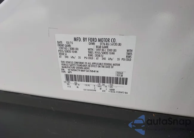 1FM5K7F88FGC58414: 42581569