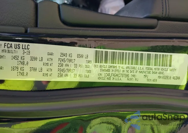 1C4RJFAG4KC737206: 42581787