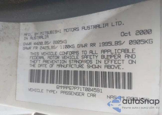 6MMAP67P71T004591: 42581911