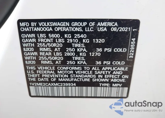 1V2ME2CAXMC239934: 42581954