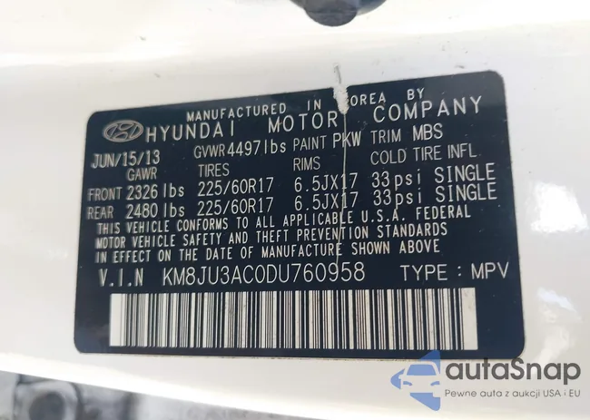 KM8JU3AC0DU760958: 42581977