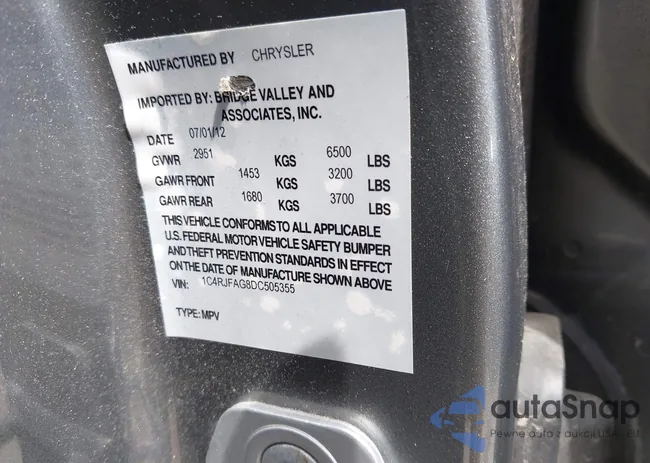 1C4RJFAG8DC505355: 42581991