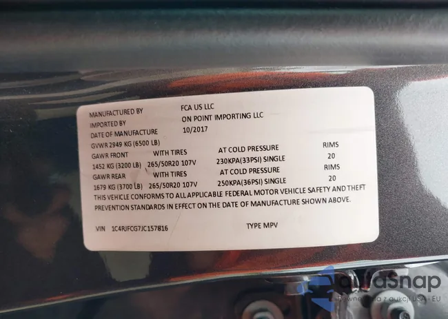 1C4RJFCG7JC157816: 42582498