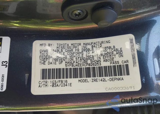 5YFBU4EEXCP026253: 42582703