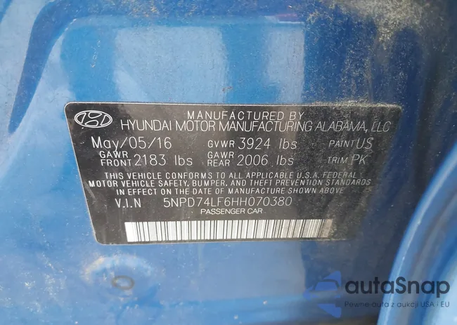 5NPD74LF6HH070380: 42582712