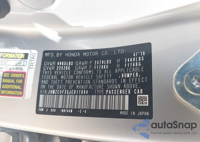 JHMZC5F35JC011894: 42582228