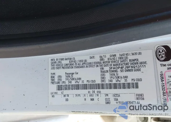 3FADP4FJ9FM213111: 42582272