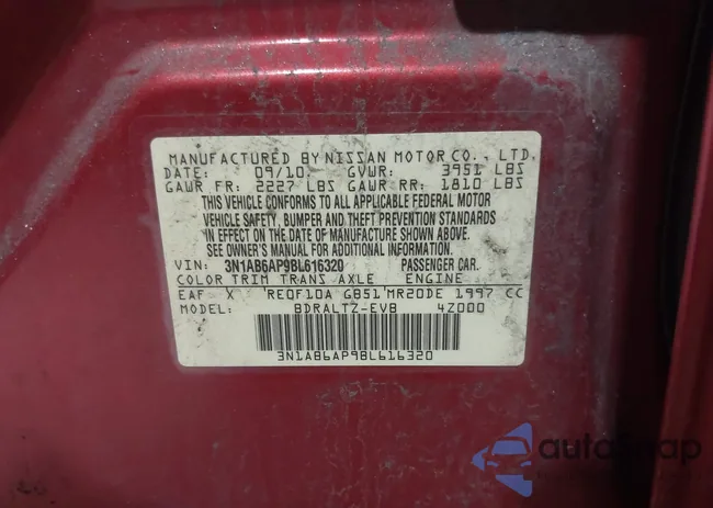 3N1AB6AP9BL616320: 42582296