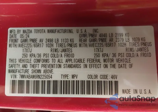 7MMVABAM6RN225054: 42582477