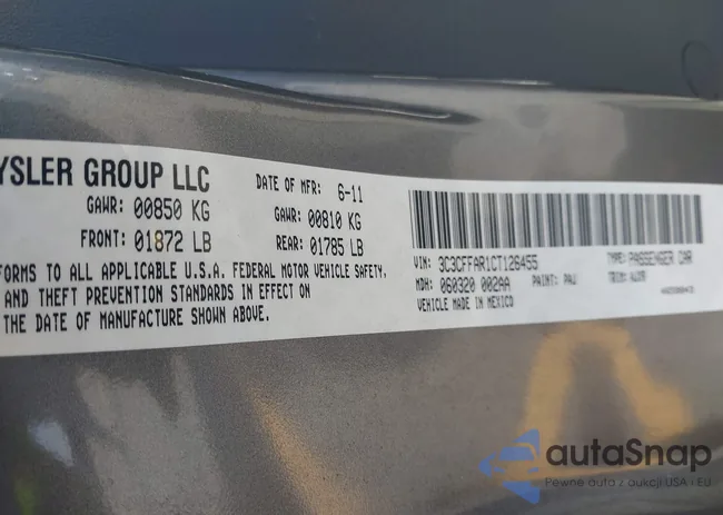 3C3CFFAR1CT126455: 42583517