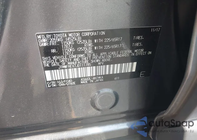 JTMWFREV7JD111785: 42583535