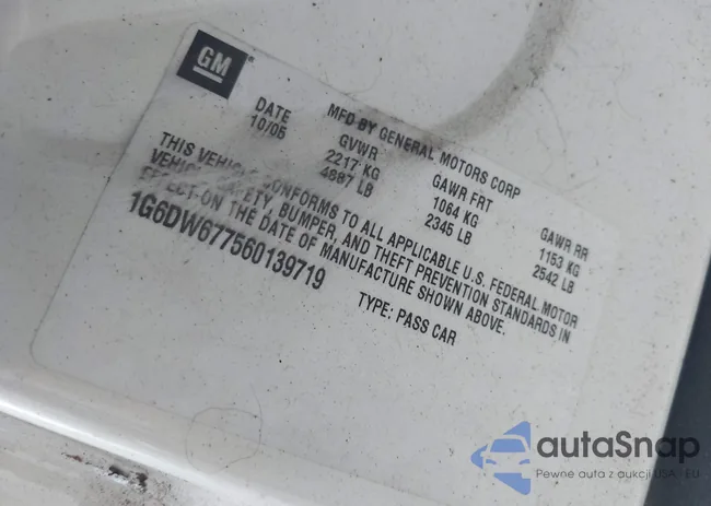 1G6DW677560139719: 42583540