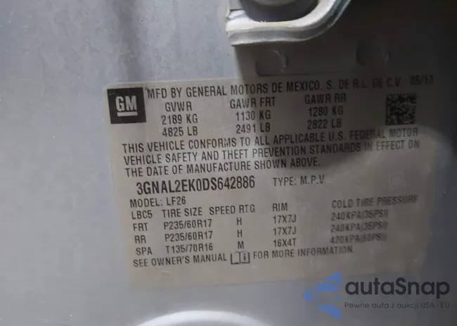 3GNAL2EK0DS642886: 42583693