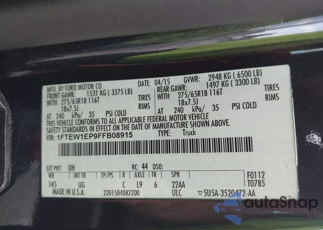 1FTEW1EP9FFB08915: 42583719