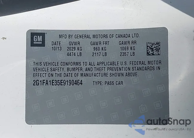 2G1FA1E35E9190464: 42583998