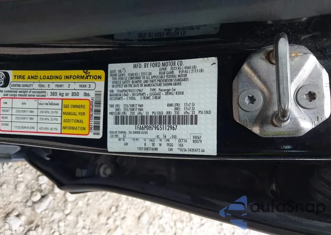 1FA6P0H79G5112967: 42583222